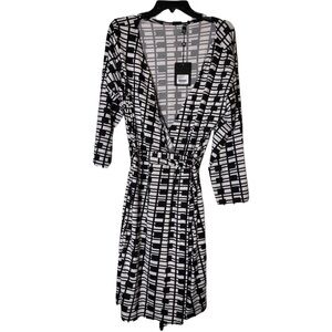 NWT White Mark Black and White 2XL Dress Plus Size
